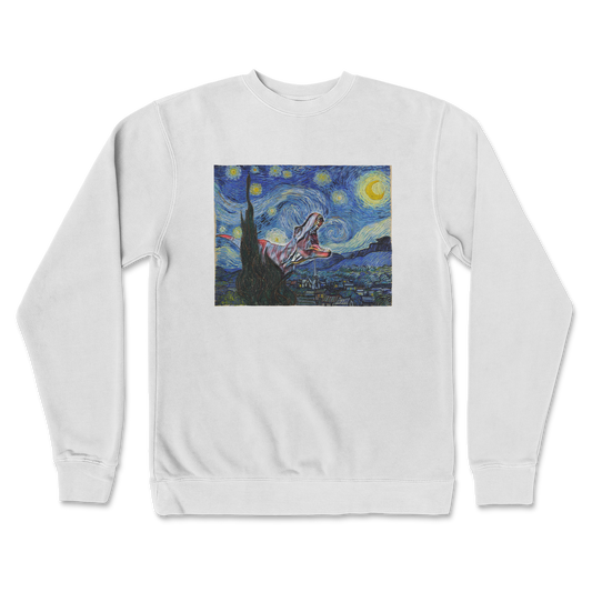 Independent Clothing Co. Crew Neck Van Gogh but Cooler in White