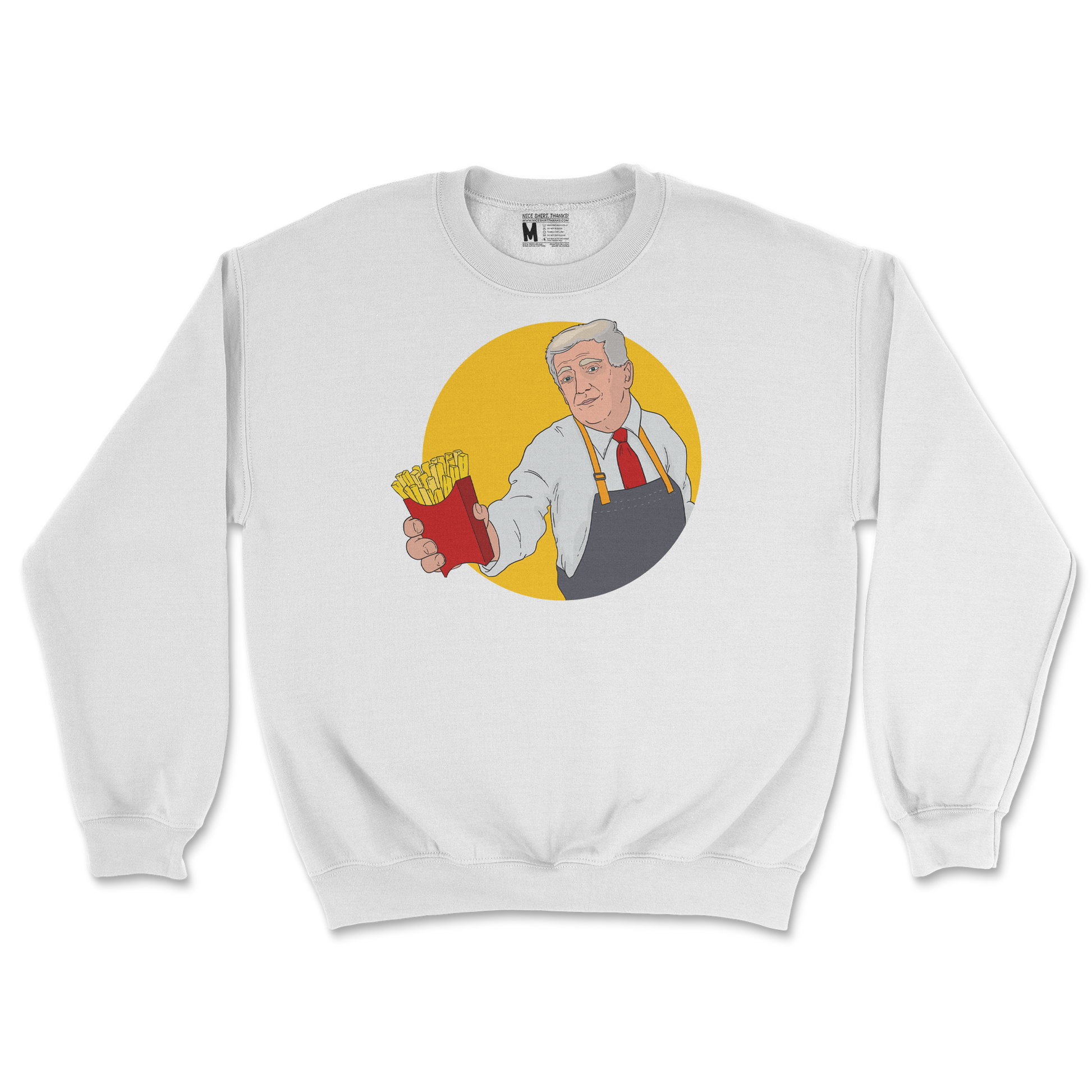 Gildan SoftStyle Crew Neck McTrump  in White