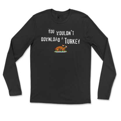 Gildan SoftStyle Long Sleeve Downloadable Turkey  in Black