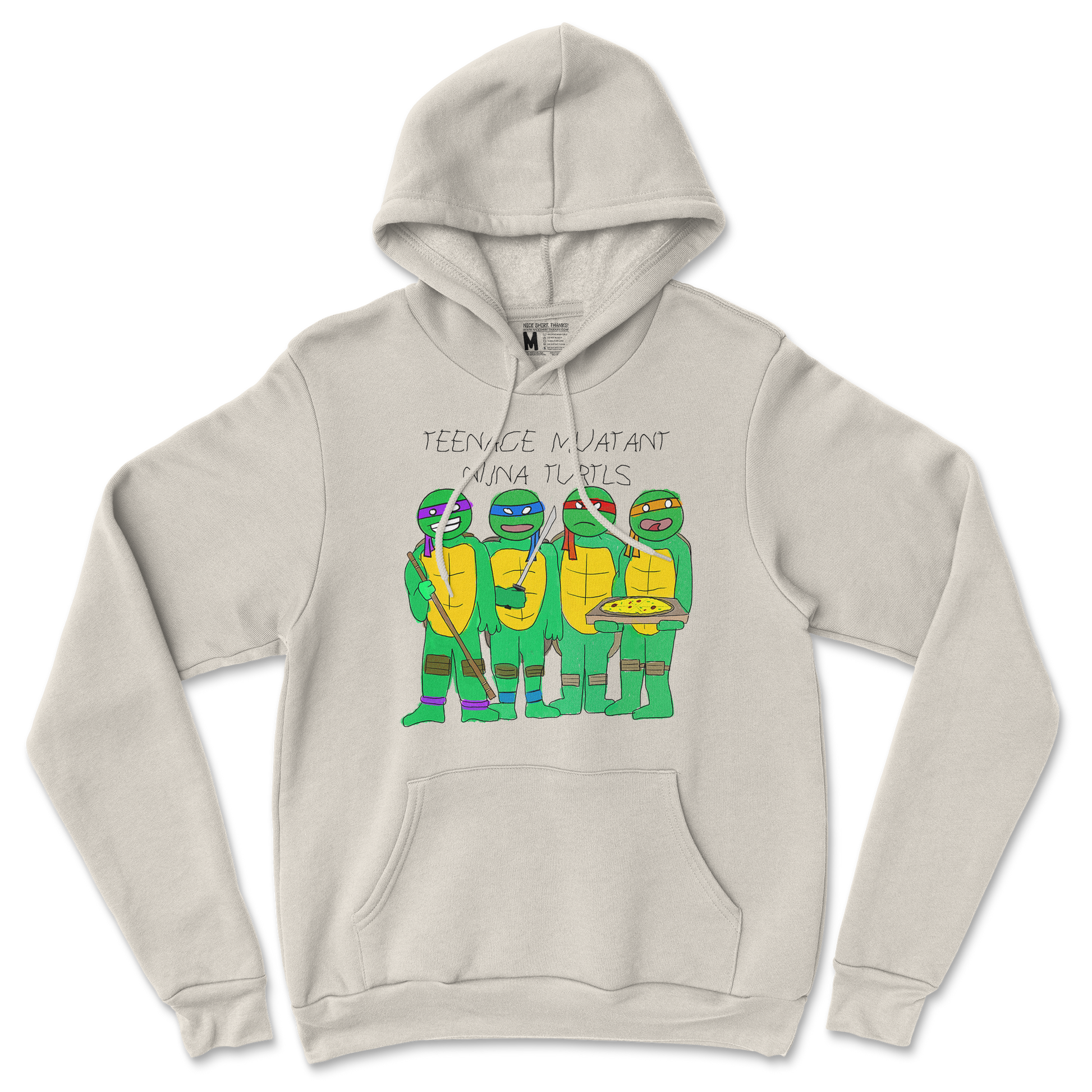 Gildan SoftStyle Hoodie Ninja Turtles in Sand