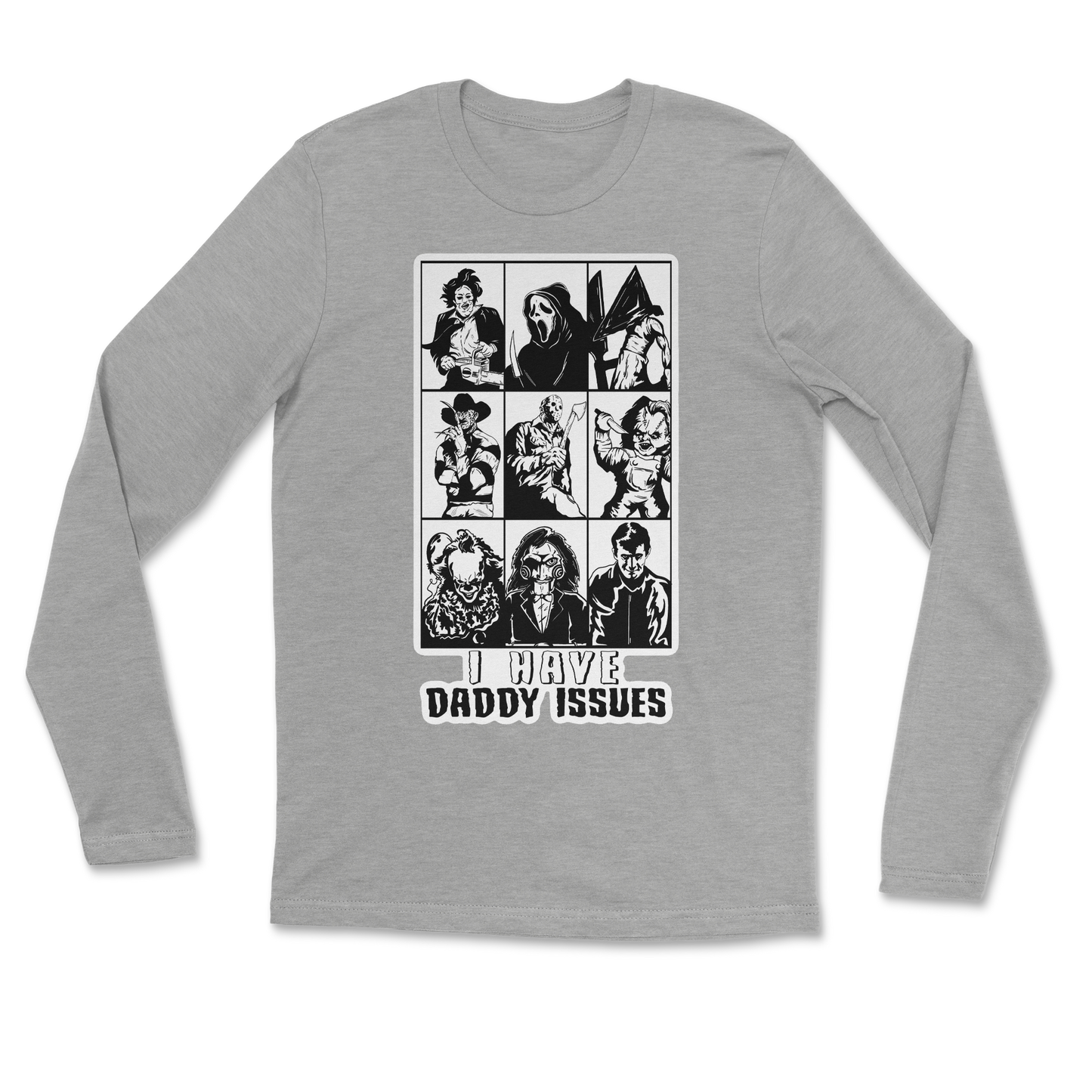 The Nice Shirt Long Sleeve Daddy Issues  in Heather-Gray