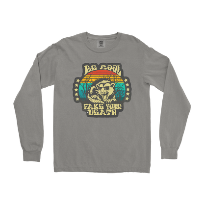 Comfort Colors Long Sleeve Fake Your Death in Grey
