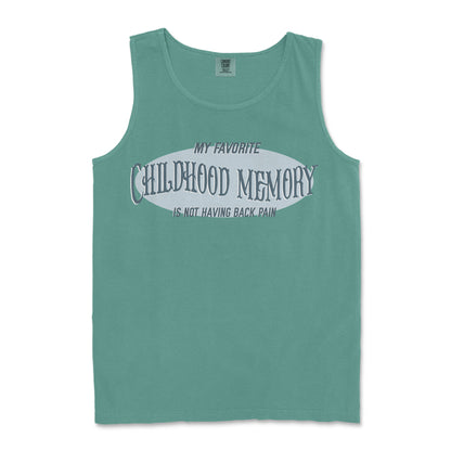 Comfort Colors Tank Top Childhood Memory in LightGreen