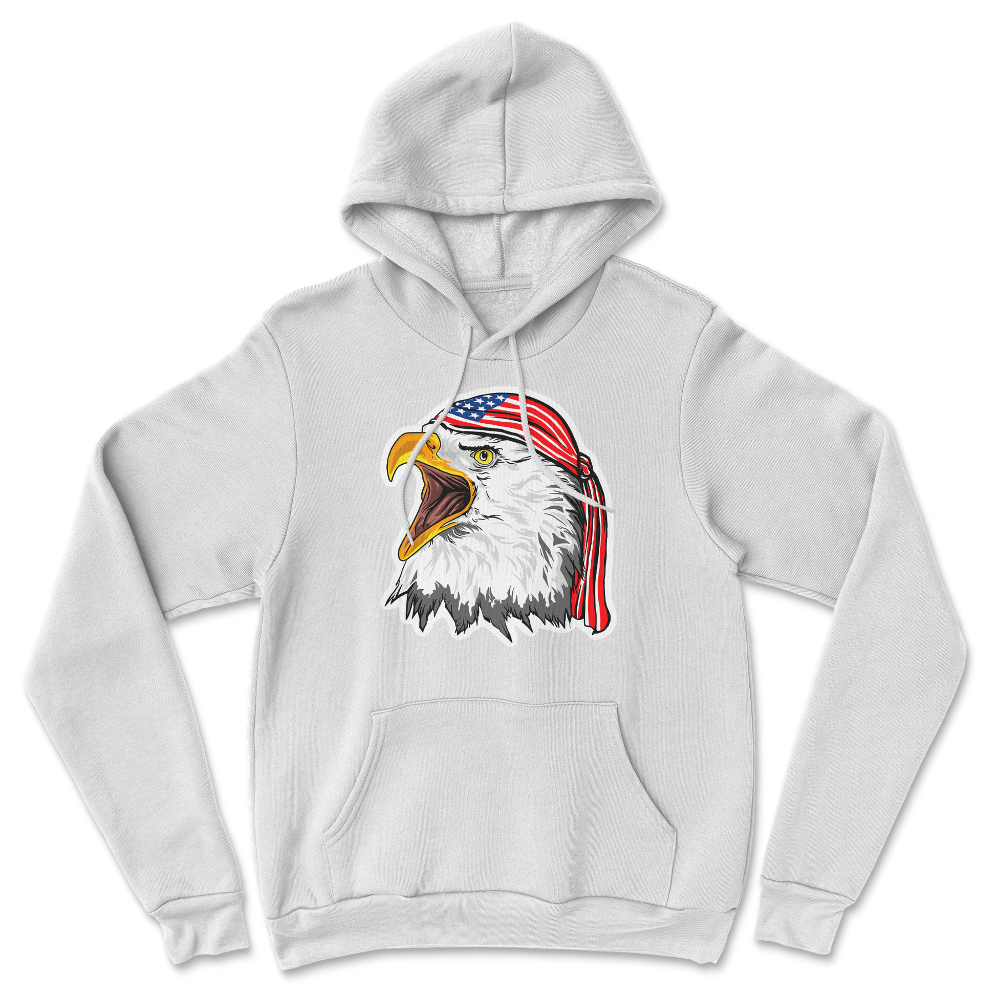 Heavy Blend Hoodie Freedom Eagle in White