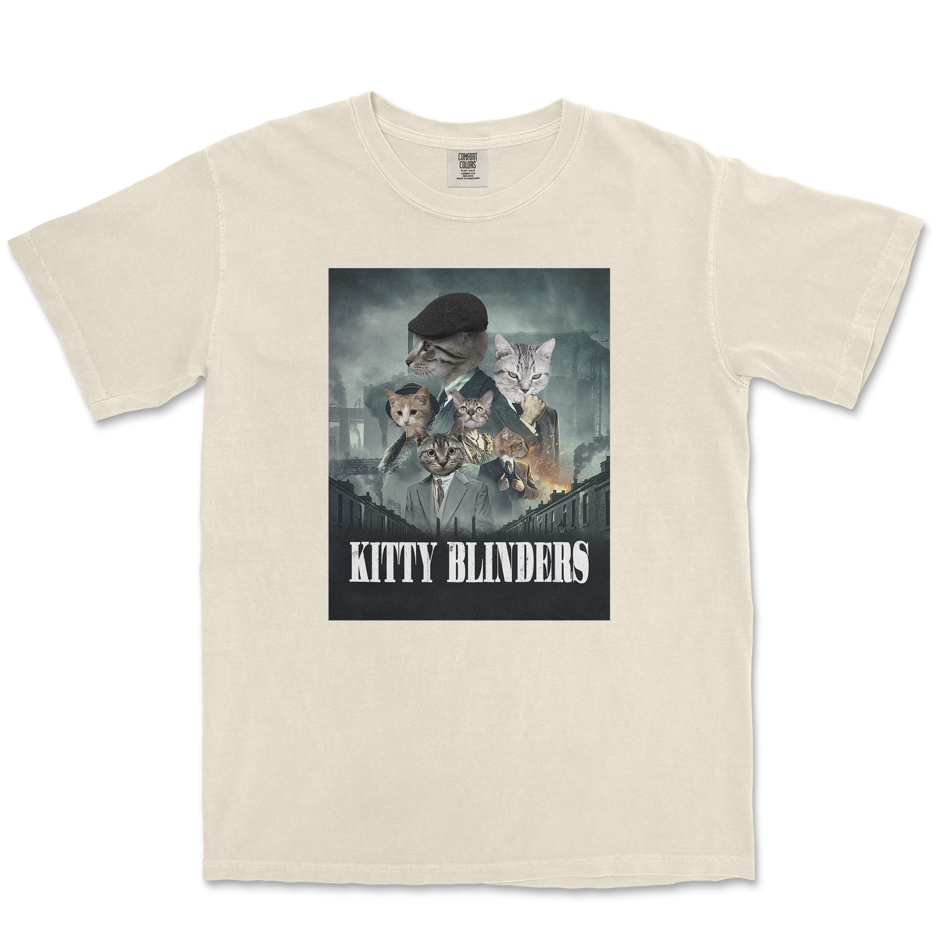 Comfort Colors T-Shirt Kitty Blinders in Ivory