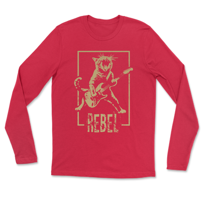 Heavy Blend Long Sleeve Rebel Kitty in Red