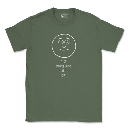 Gildan SoftStyle T-Shirt Hurts A Little Bit in Military Green