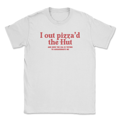 Heavy Blend T-Shirt Out Pizza'd the Hut in White