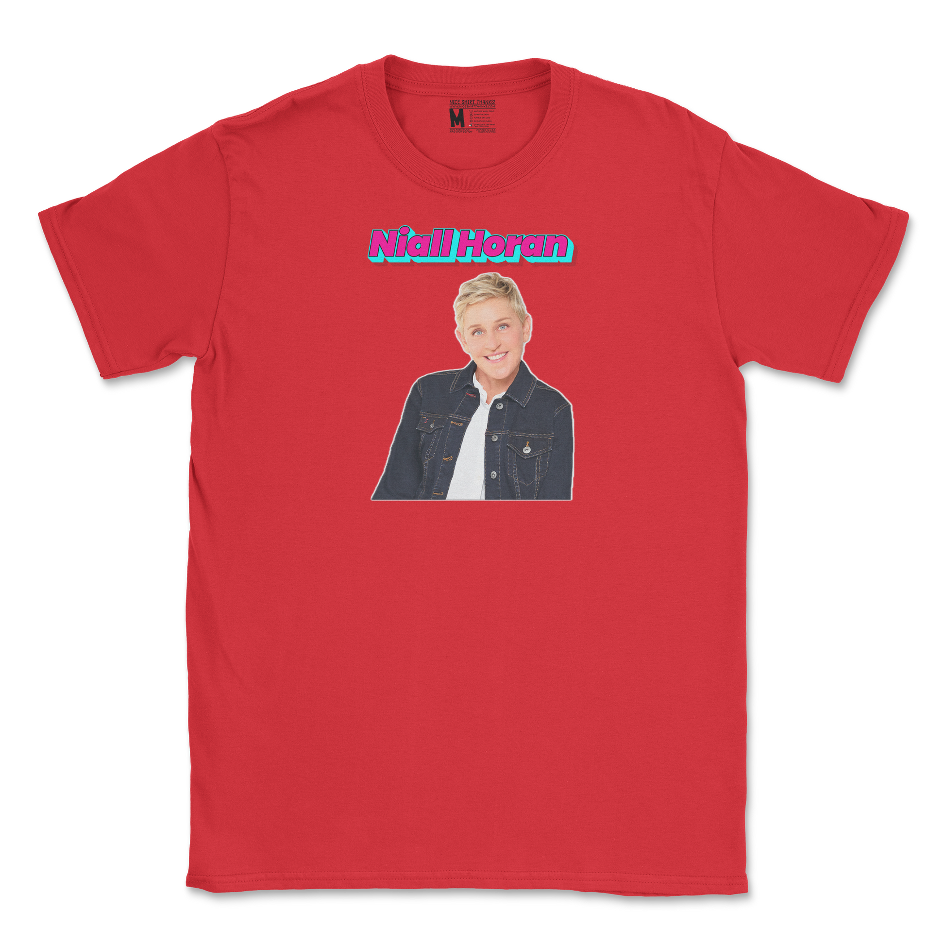 Gildan SoftStyle T-Shirt Niall Horan in Red