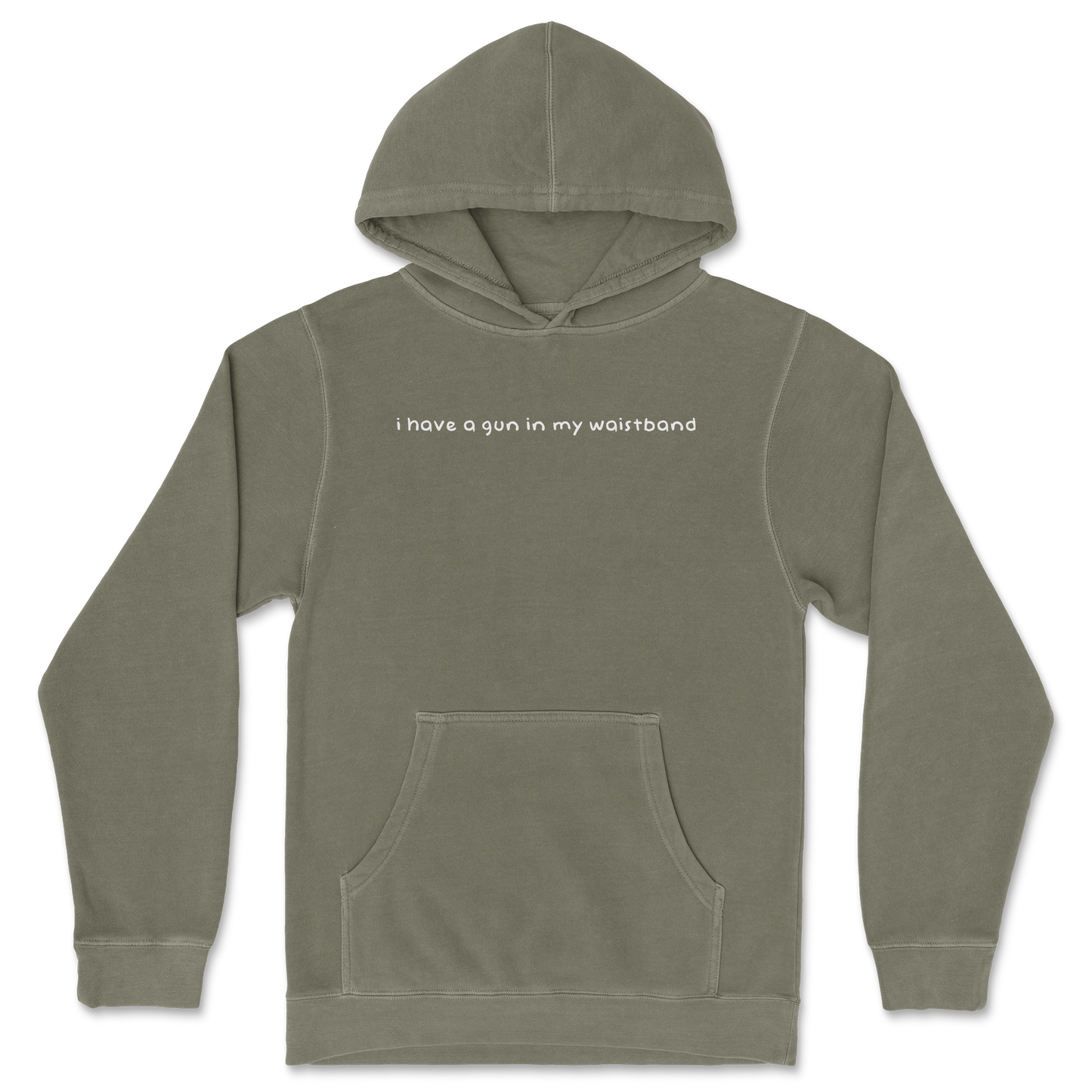 Independent Clothing Co. Hoodie Gun in The Waistband in Olive