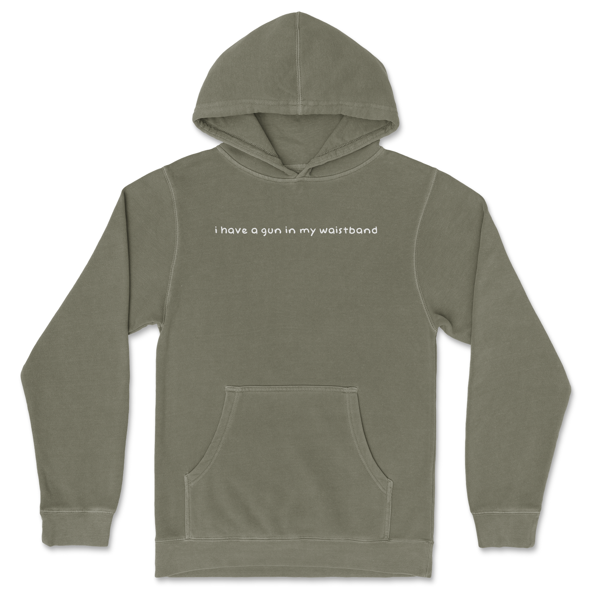 Independent Clothing Co. Hoodie Gun in The Waistband in Olive