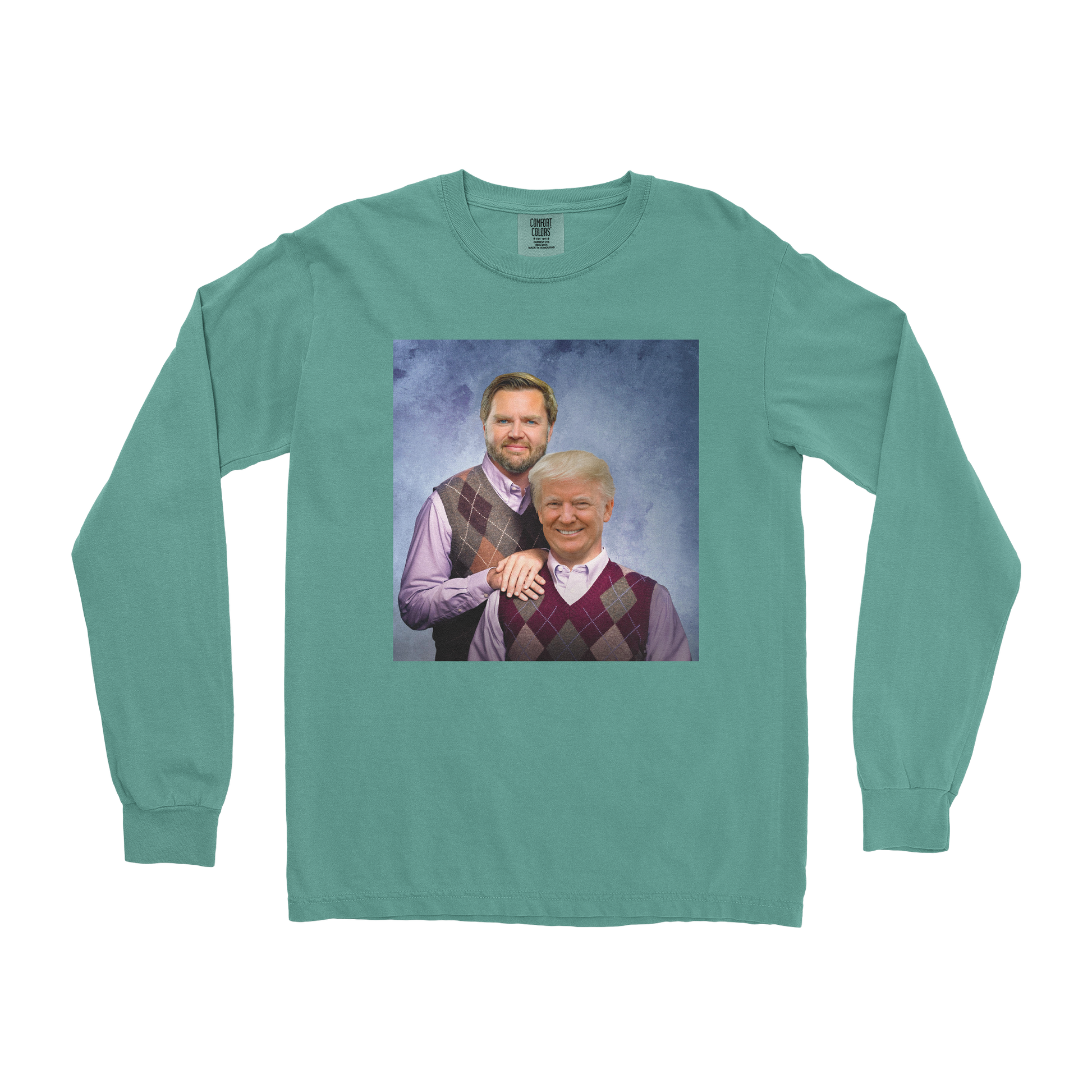 Comfort Colors Long Sleeve Step Brothers  in Light-Green