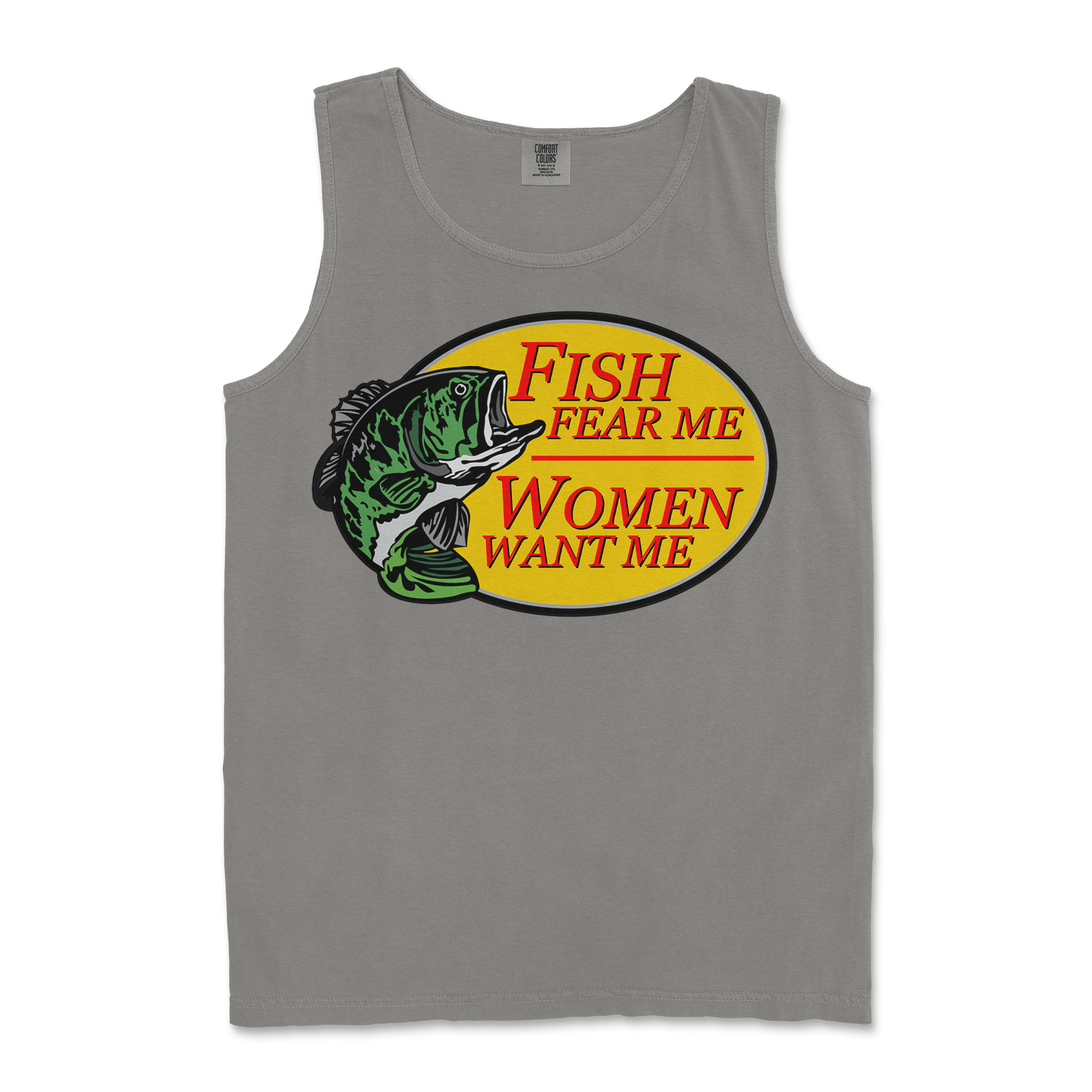 Comfort Colors Tank Top For The Fishermen in Grey