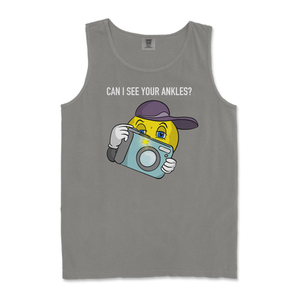 Comfort Colors Tank Top Let Me See Your Ankles in Grey