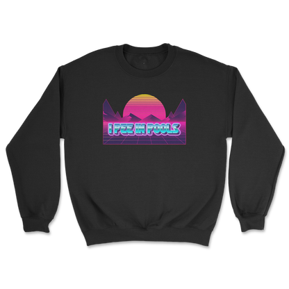 Gildan SoftStyle Crew Neck I Pee in Pools in Black