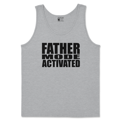 Gildan SoftStyle Tank Top Father Mode Activated in Sports Grey