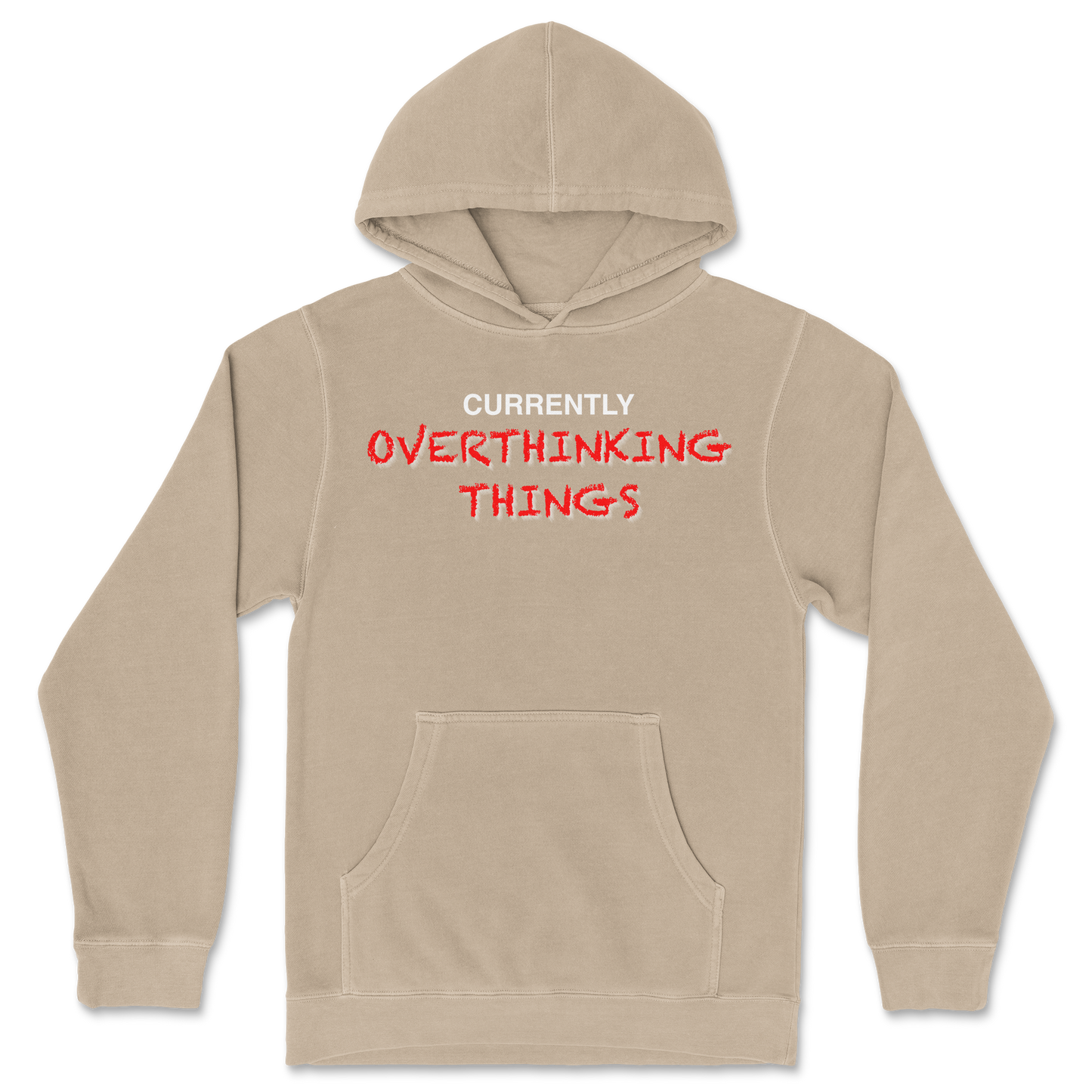 Independent Clothing Co. Hoodie For Our Lil Overthinker in Sandstone