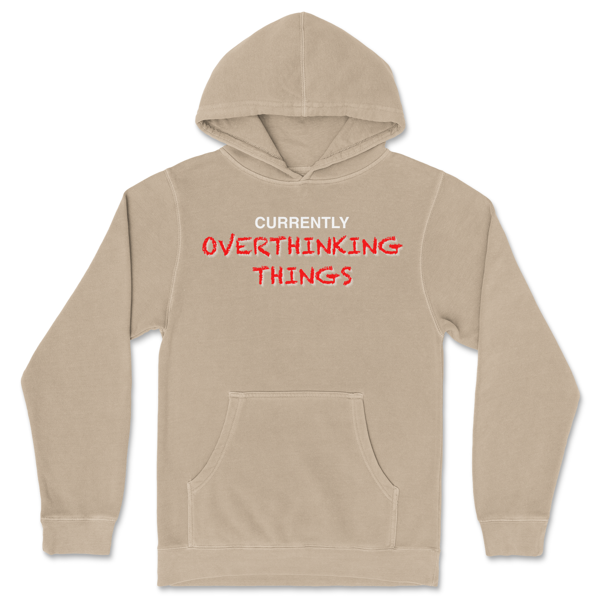 Independent Clothing Co. Hoodie For Our Lil Overthinker in Sandstone