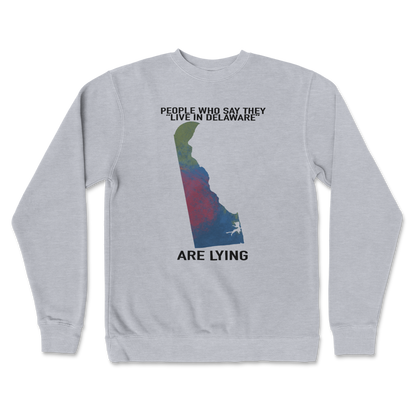 Independent Clothing Co. Crew Neck Delaware Doesnt Exist in GreyHeather