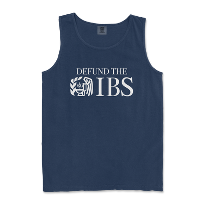 Comfort Colors Tank Top Defund The IBS in TrueNavy