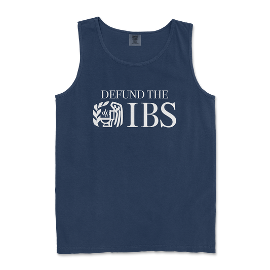 Comfort Colors Tank Top Defund The IBS in TrueNavy