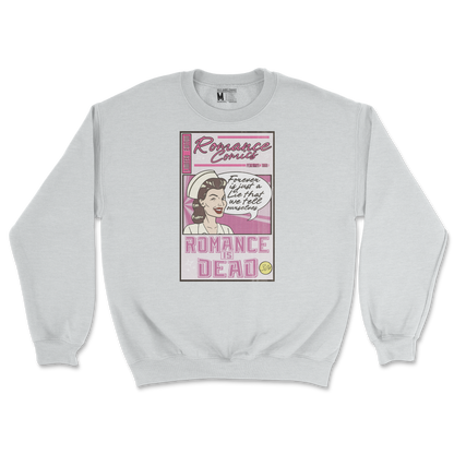 Gildan SoftStyle Crew Neck Romance is Dead in Sports-Grey