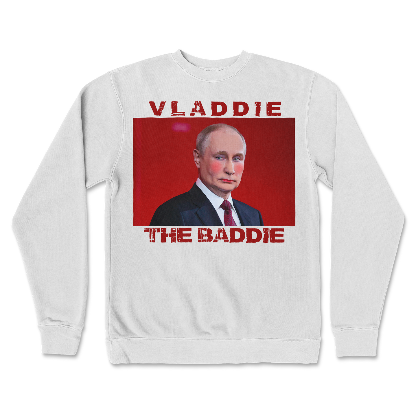 Independent Clothing Co. Crew Neck Vladdie The Baddie in White