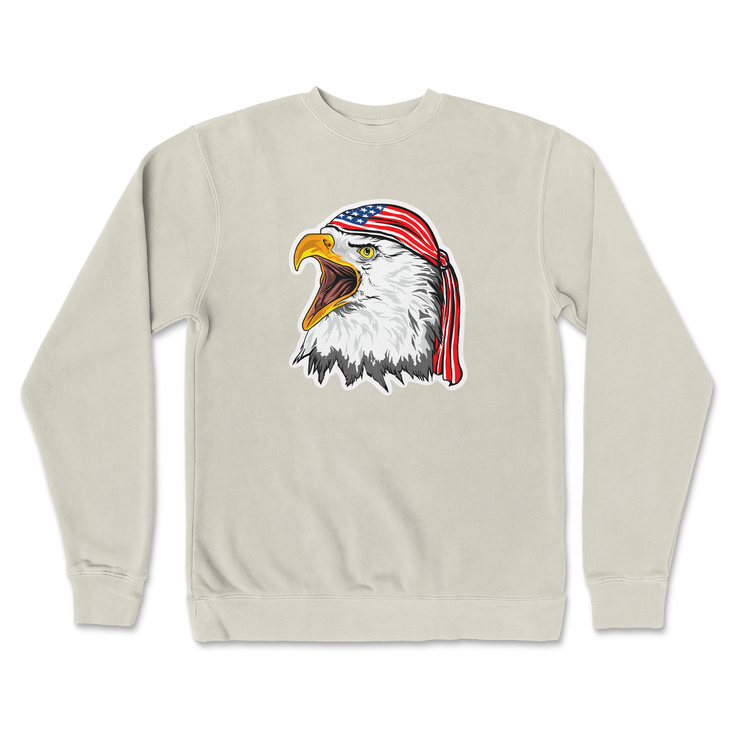 Independent Clothing Co. Crew Neck Freedom Eagle in Bone