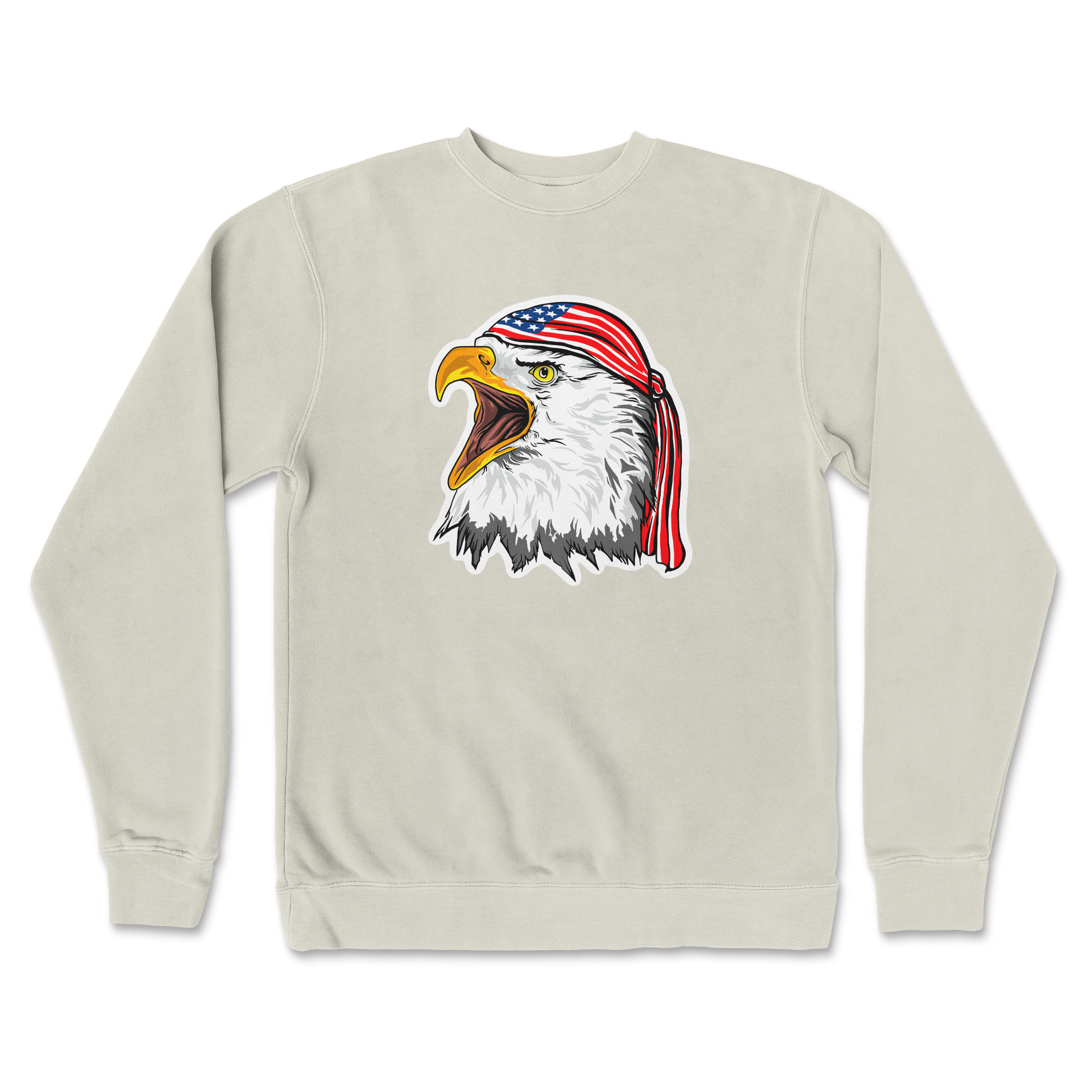 Independent Clothing Co. Crew Neck Freedom Eagle in Bone