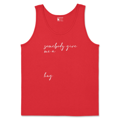 Gildan SoftStyle Tank Top Hug Me in Red