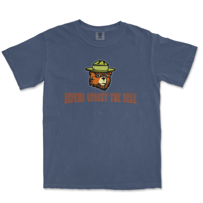 Comfort Colors T-Shirt Defund Smokey Bear in Midnight