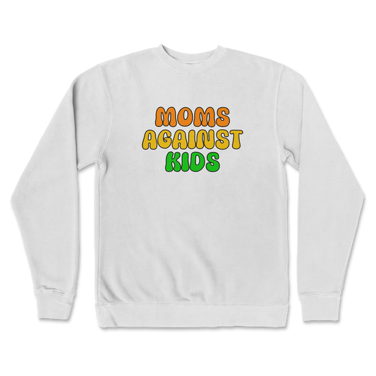 Independent Clothing Co. Crew Neck Moms Agianst Kids in White