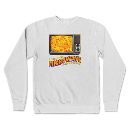 Independent Clothing Co. Crew Neck Microwave For Fun in White