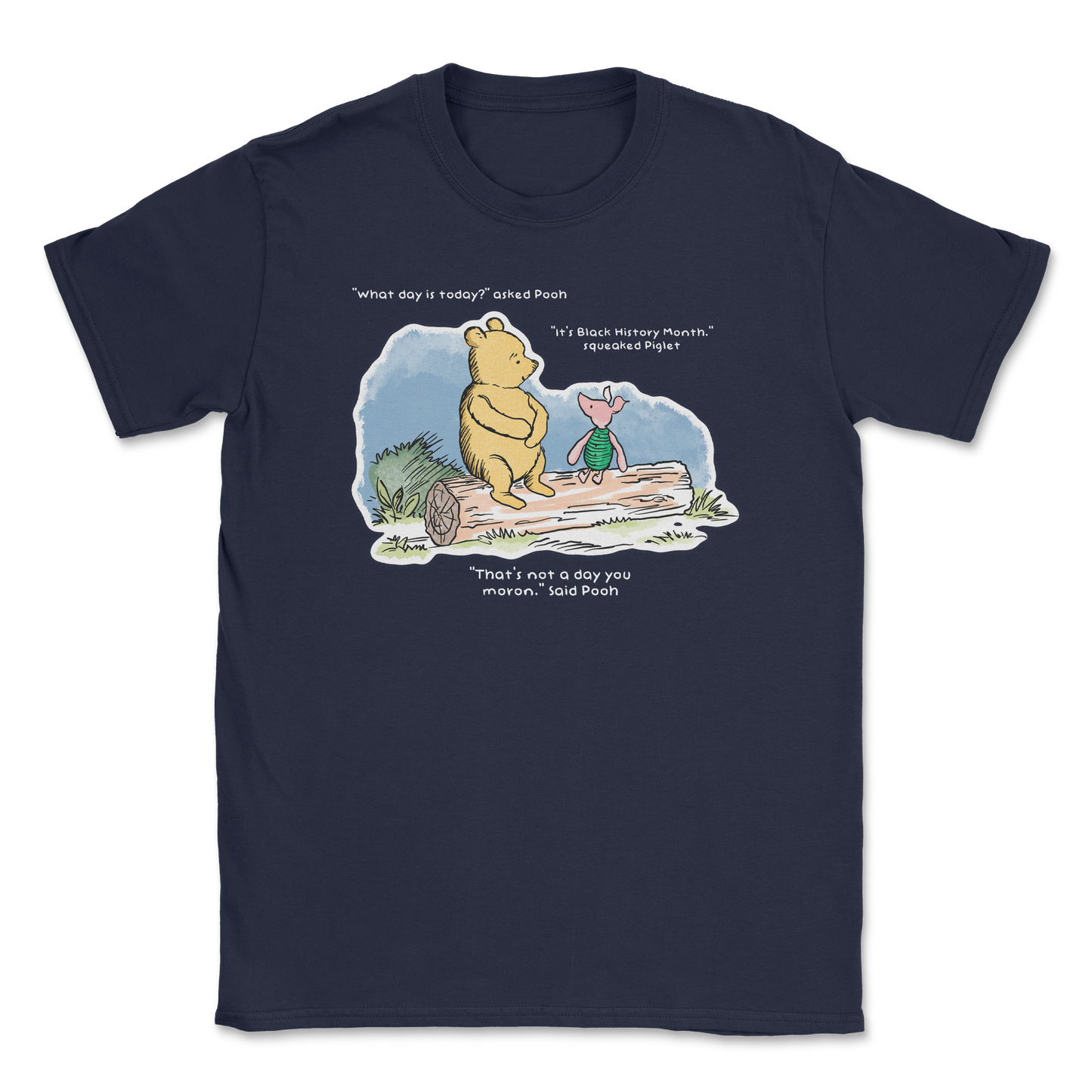 The Nice Shirt T-Shirt Winnie the Pooh  in Navy