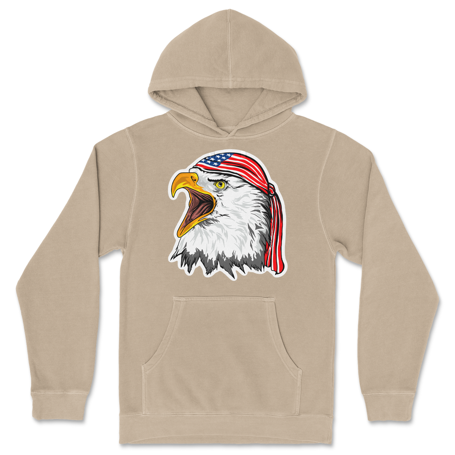 Independent Clothing Co. Hoodie Freedom Eagle in Sandstone