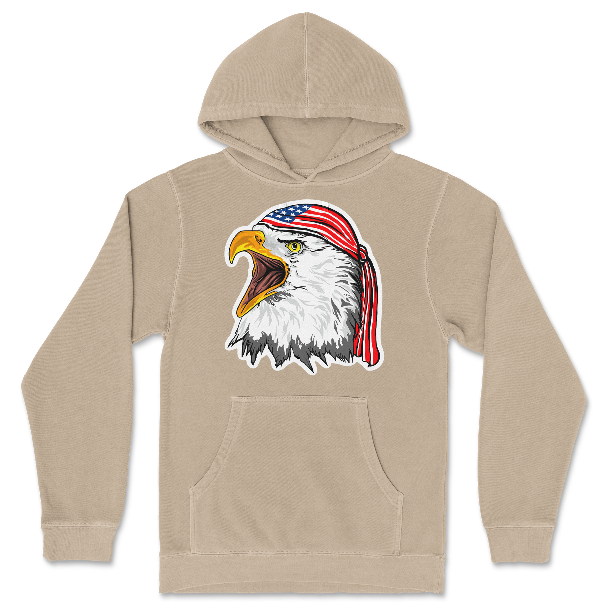 Independent Clothing Co. Hoodie Freedom Eagle in Sandstone