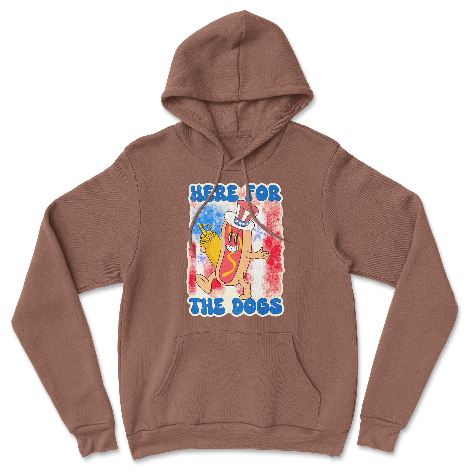 Heavy Blend Hoodie Hot Dog in Cocoa