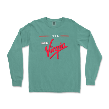 Comfort Colors Long Sleeve Mobile Virgin in LightGreen