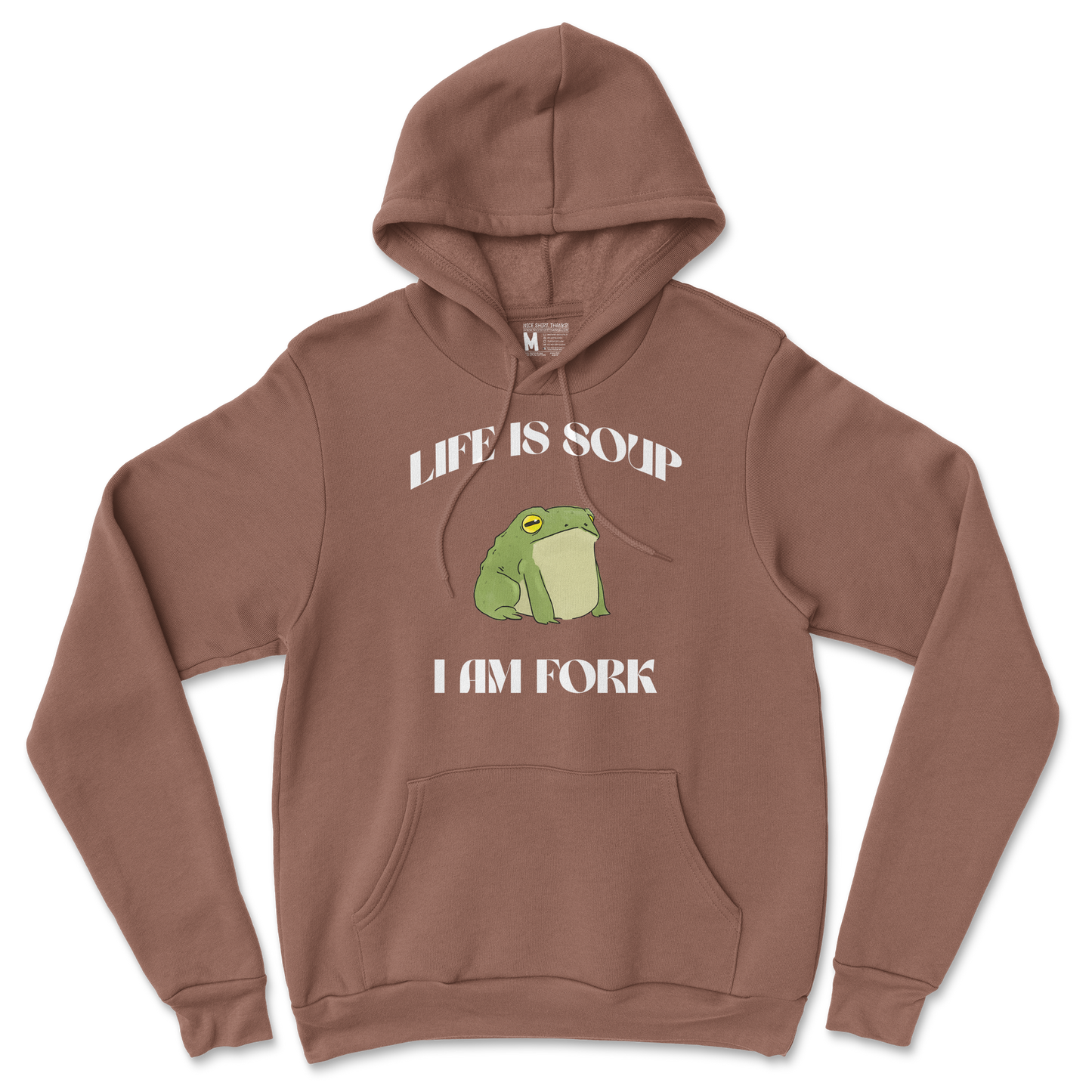 Gildan SoftStyle Hoodie I Am Fork  in Cocoa