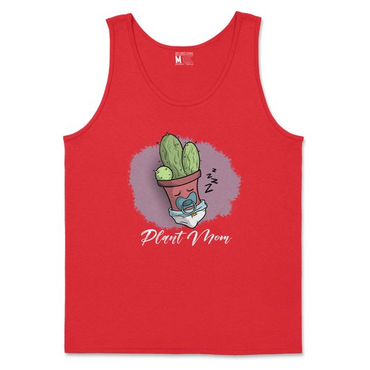 Gildan SoftStyle Tank Top Plant Mom 2 in Red