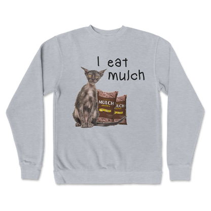 Independent Clothing Co. Crew Neck I Eat Mulch in GreyHeather