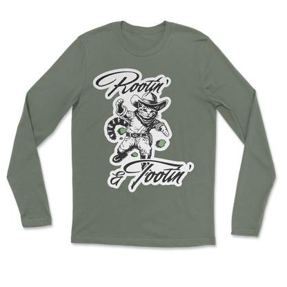 The Nice Shirt Long Sleeve Rootin Tootin  in Military-Green