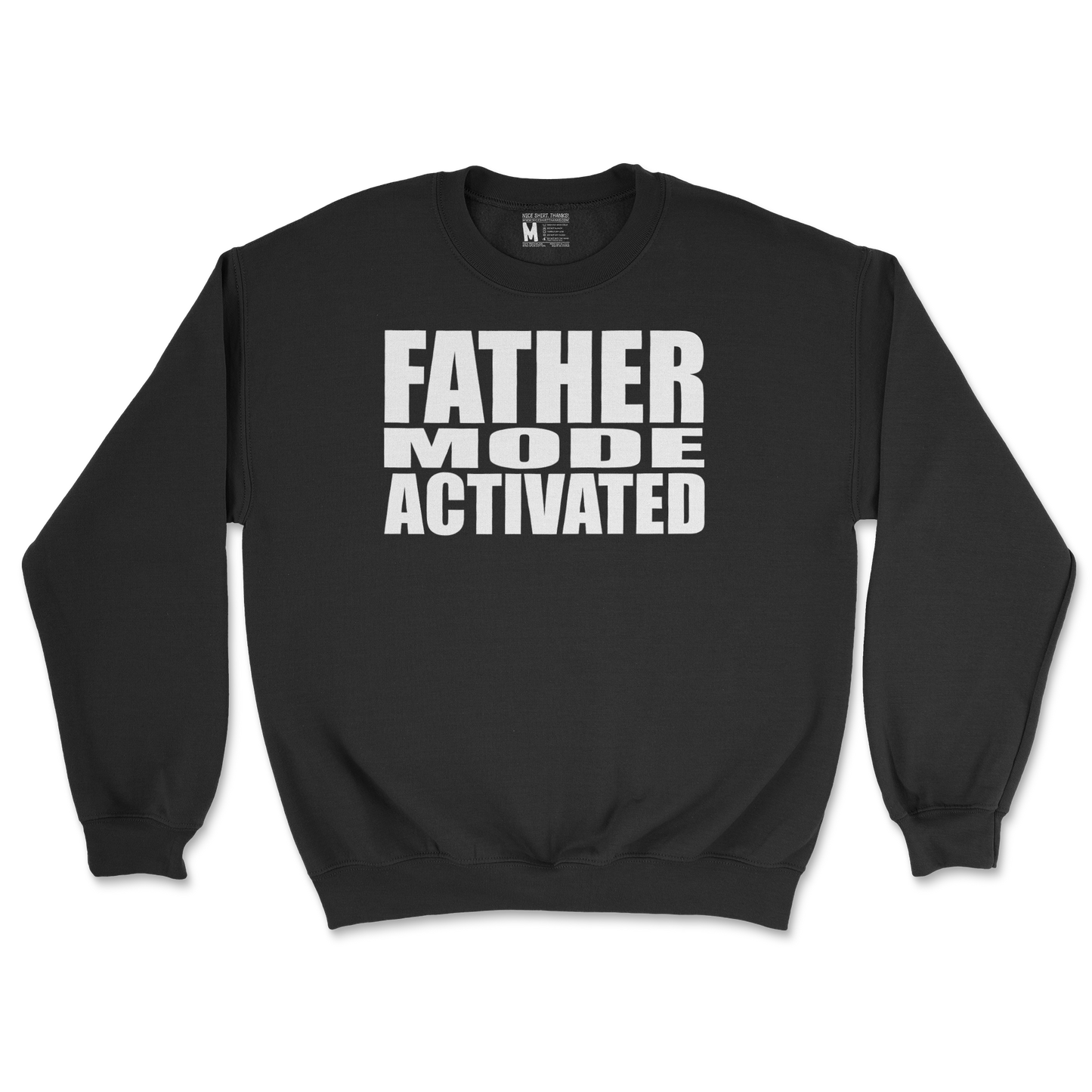 Gildan SoftStyle Crew Neck Father Mode Activated in Black