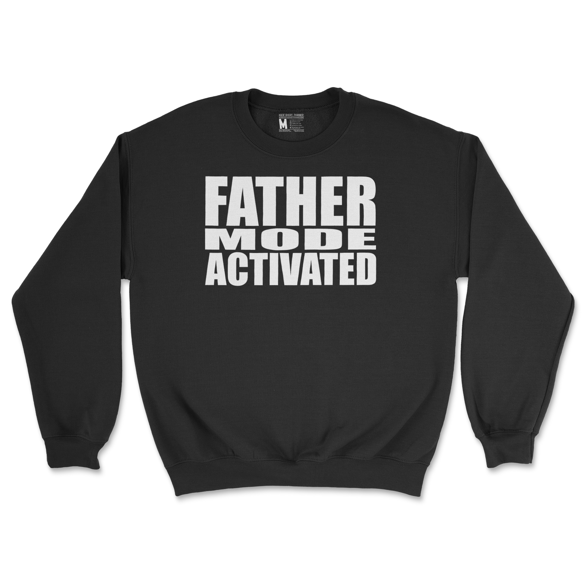 Gildan SoftStyle Crew Neck Father Mode Activated in Black