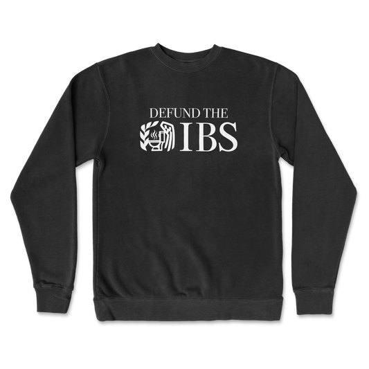 Independent Clothing Co. Crew Neck Defund The IBS in Black