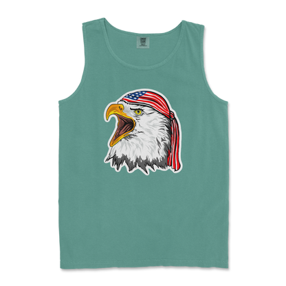 Comfort Colors Tank Top Freedom Eagle in Light Green