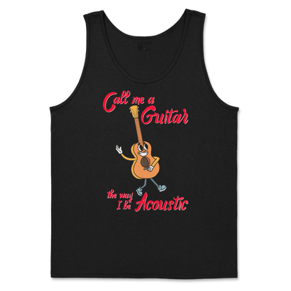 Gildan SoftStyle Tank Top I Do Be Acoustic  in Black