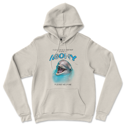 Gildan SoftStyle Hoodie Agony Dolphin in Sand