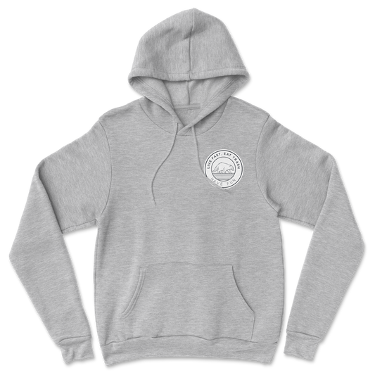 Heavy Blend Hoodie Raccoon Logo  in Grey-Heather