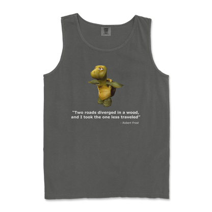 Comfort Colors Tank Top Robert Frost Quote in Pepper